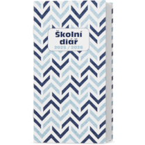 Měsíční diář školní Klára lamino Modř