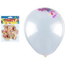 Nafukovací balónky transparentní s konfetami 12ks