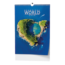 Nástěnný kalendář Beautiful world A3