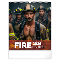 Nástěnný kalendář Dreamy Firefighters 2026 30x34cm