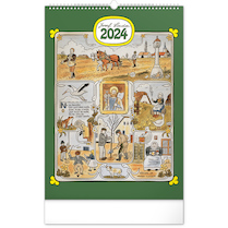 Nástěnný kalendář Josef Lada – Měsíce 2024 33×46cm