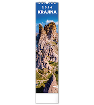 Nástěnný kalendář Krajina 12×48cm