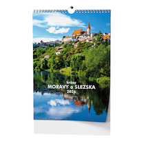 Nástěnný kalendář Krásy Moravy a Slezska A3