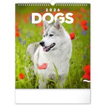Nástěnný kalendář Psi 30×34cm