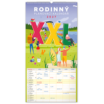 Nástěnný kalendář Rodinný plánovací XXL 2027 33×64cm