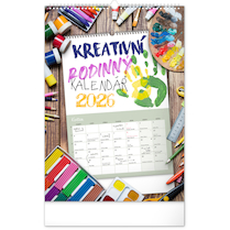 Nástěnný Kreativní rodinný kalendář 2026 33 x 46 cm