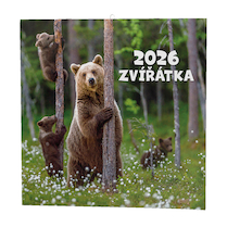Nástěnný poznámkový kalendář Zvířátka