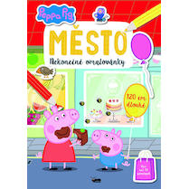 Nekonečné omalovánky A4 Prasátko Peppa Město