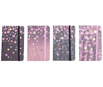 Notes linkovaný A6 s gumičkou 80 stran Kvítí