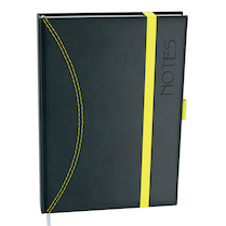 Notes Nero A5 černo žlutý