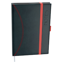 Notes Nero A6 černo červený
