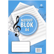 Notový blok A4 25listů