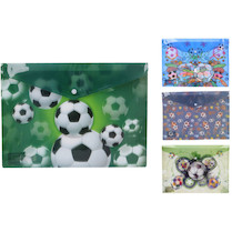 Obálka plastová s drukem Fotbal 36x26cm mix