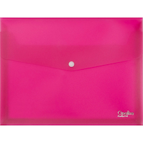 Obálka plastová s drukem prostorová Opaline A4 růžové