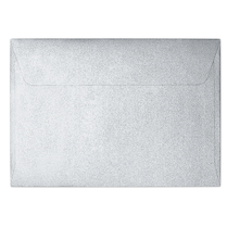 Obálky ozdobné B7 metalické stříbrné