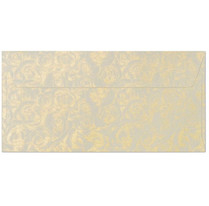 Obálky DL metalické ivory zlatá růže