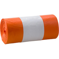 Odpadkové pytle zatahovací oranžové 120l 20ks