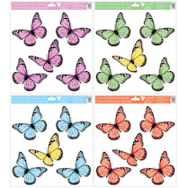 Okenní fólie Motýlci 30x33,5 cm mix