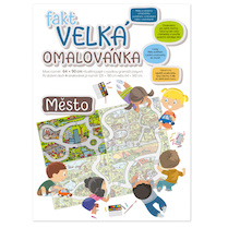 Omalovánka velkoformátová 900x640mm Město