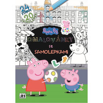 Omalovánky A4+ Peppa se samolepkami