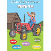 Omalovánky, křížovky, spojovačky Farmář Pepa