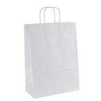 Papírové tašky 24x11x33cm bílé 1ks