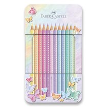 Pastelky Faber Castell Glitr 12ks motýlci