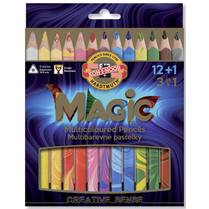Pastelky Magic 3408 12+1ks trojhranné silné