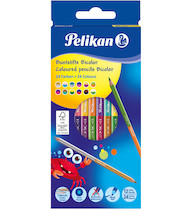 Pastelky Pelikan kulaté oboustranné 12ks