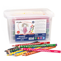 Pastelky RICO jumbo trojboké 120ks box