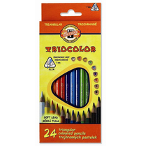 Pastelky Triocolor 3134 24ks trojhranné