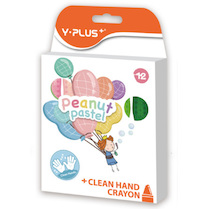 Pastelky Y-plus+ plastové pastelové Peanut  12ks