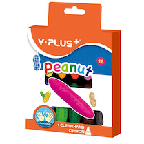 Pastelky Y-plus+ plastové Peanut 12ks