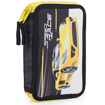 Penál dvoupatrový prázdný Auto