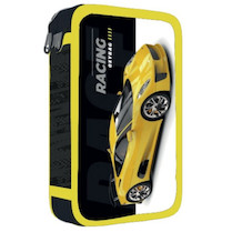 Penál dvoupatrový prázdný Auto
