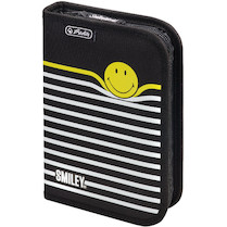 Penál jednopatrový plný Smiley B&amp;Y Stripes