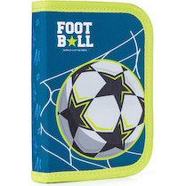 Penál jednopatrový prázdný 2 klopy Fotbal 2