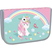Penál jednopatrový prázdný Rainbow Unicorn