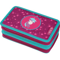 Penál třípatrový plný Jednorožec