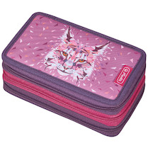 Penál třípatrový plný Wild Animals Rys