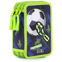 Penál třípatrový prázdný Fotbal 2020