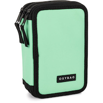 Penál třípatrový prázdný Oxy Unicolor Mint