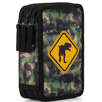 Penál třípatrový prázdný T-Rex 2020