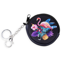 Peněženka kulatá neopren Plameňáci