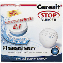 Pohlcovač vlhkosti a zápachu Ceresit náplň 2v1 pro mikro 2x300g