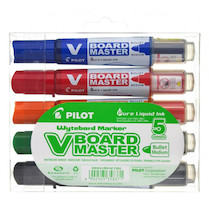 Popisovač na bílé tabule Pilot  V-Board Master sada