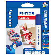 Popisovač Pilot Pintor M sada 6ks Classic