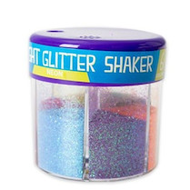 Pudr glitterový 50g neonový prášek 6 barev