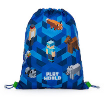 Sáček na cvičky Playworld modrý