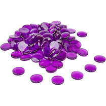 Sada 100 počítacích kamínků pr. 20 mm fialové